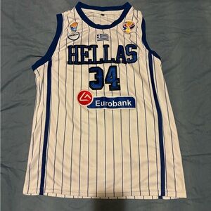 Rare rare Greece basketball jersey Giannis stitched incredible look feel design